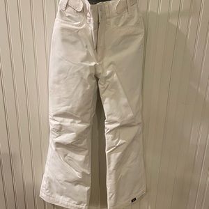 Roxy White Ski Snowboard Pants Girls Small